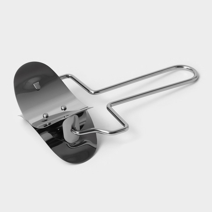 Ролик для вырезания кругов из теста Доляна, d=8 см, цвет серебристый Ролик для вырезания кругов из теста Доляна, d=8 см, цвет серебристый