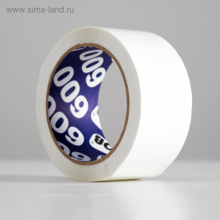 Клейкая лента упаковочная UNIBOB белая 600 48мм х 66м 45мкм Клейкая лента упаковочная UNIBOB белая 600 48мм х 66м 45мкм
