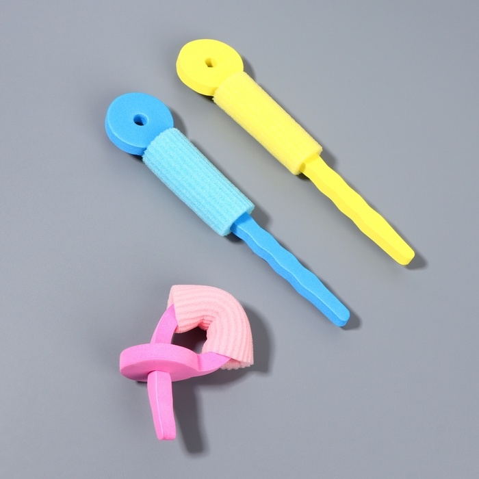 Бигуди с фиксатором, d = 3,4 см, 16,5 см, набор - 3 шт, разноцветные Бигуди с фиксатором, d = 3,4 см, 16,5 см, набор - 3 шт, разноцветные