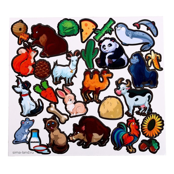 Развивающие магниты «Кто что ест» Развивающие магниты «Кто что ест»