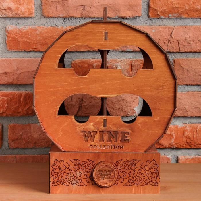 Винный мини-бар  Винный мини-бар "Бочка", 27 х 29 х 22 см.