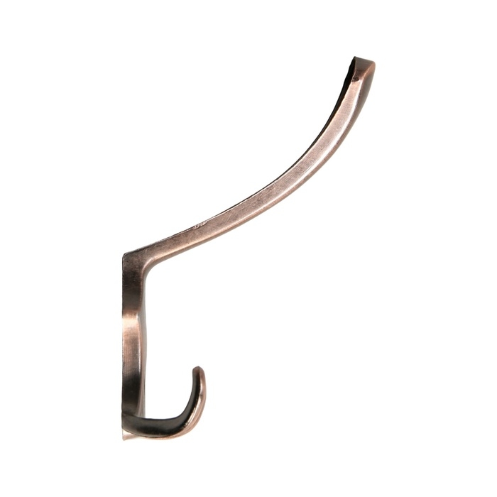 Крючок мебельный ТУНДРА TKT004, трехрожковый, медь Крючок мебельный ТУНДРА TKT004, трехрожковый, медь