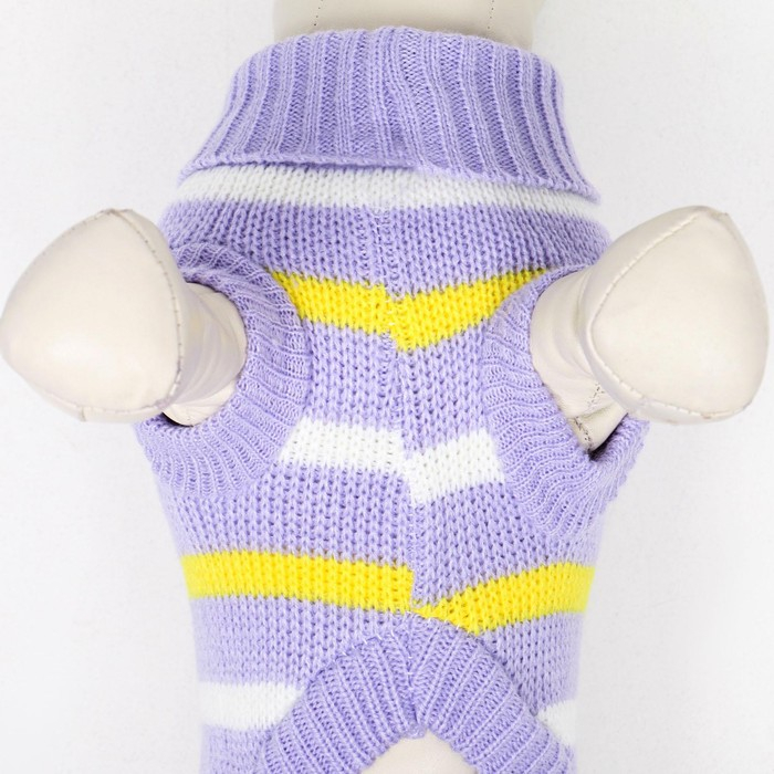 Свитер  Свитер "Полоски", L (ДС 29, ОШ 29, ОГ 29-49 см)