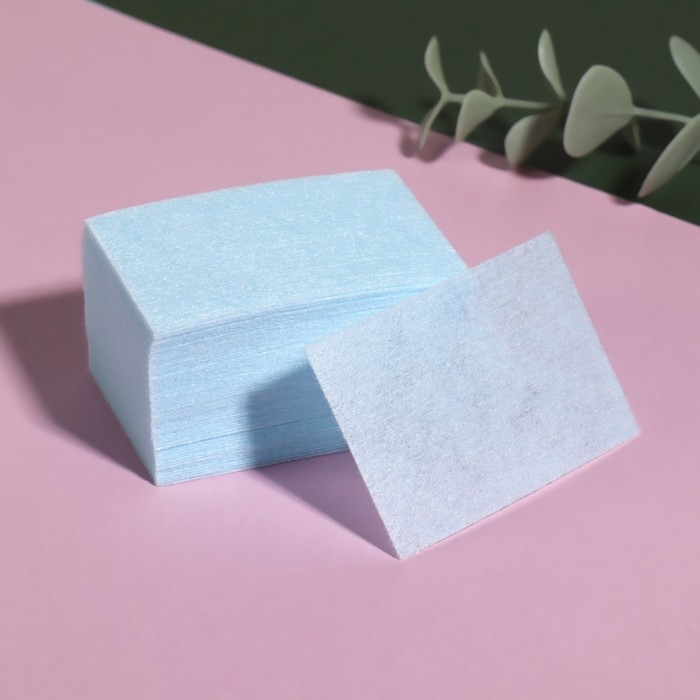 Салфетки для маникюра, безворсовые, плотные, 560 шт, 6 × 4 см, цвет голубой Салфетки для маникюра, безворсовые, плотные, 560 шт, 6 × 4 см, цвет голубой