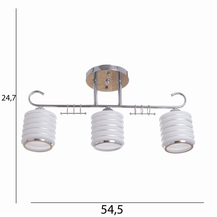 Люстра Люстра "Алета" 3х40Вт Е27 Хром МОДЕЛЬ: 2800430