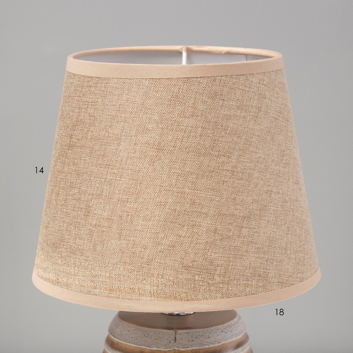 Настольная лампа Настольная лампа "Алатея" Е14 40Вт бело-шоколадный 17х17х28 см