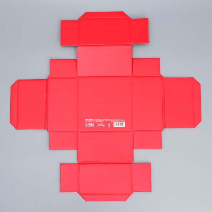 Коробка подарочная новогодняя складная «Новогодние веточки », 12 х 12 х 6.5 см, Новый год Коробка подарочная новогодняя складная «Новогодние веточки », 12 х 12 х 6.5 см, Новый год