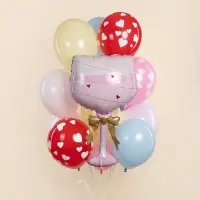 Воздушный шар фольгированный 35" &laquo;Бокал розовый&raquo;, фигура