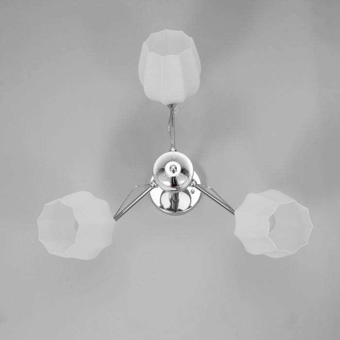 Люстра Люстра "Миранда" 3хЕ27 40Вт хром 59х59х26см BayerLux