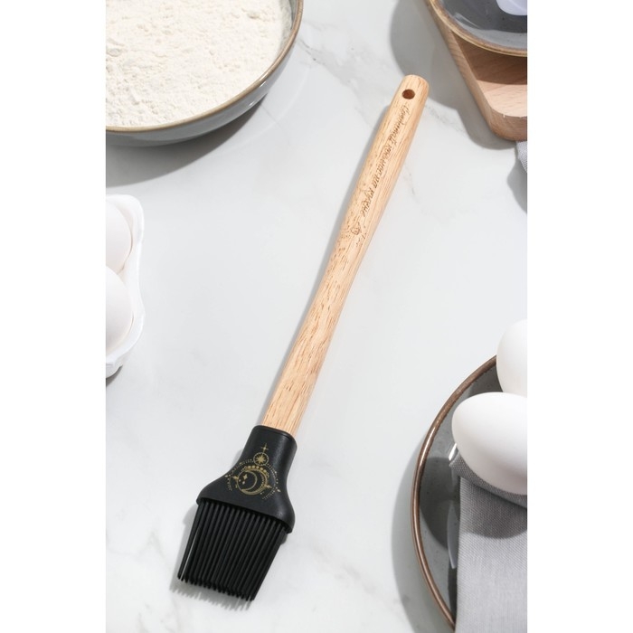 Кисть силиконовая кулинарная «Космос на кухне», 9.5 × 27 см Кисть силиконовая кулинарная «Космос на кухне», 9.5 × 27 см