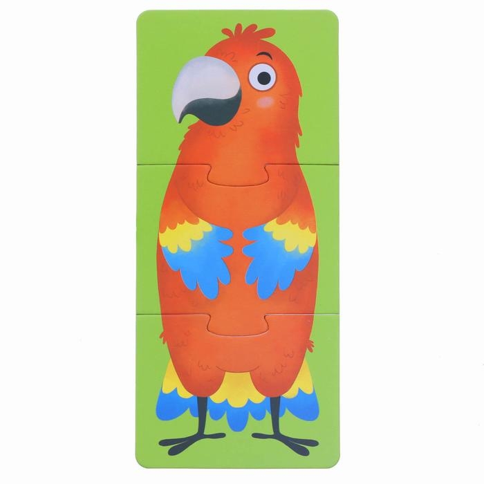 Пазлы 3 в 1 «Собирай и меняй: Животные», 9 пазлов, 27 деталей Пазлы 3 в 1 «Собирай и меняй: Животные», 9 пазлов, 27 деталей