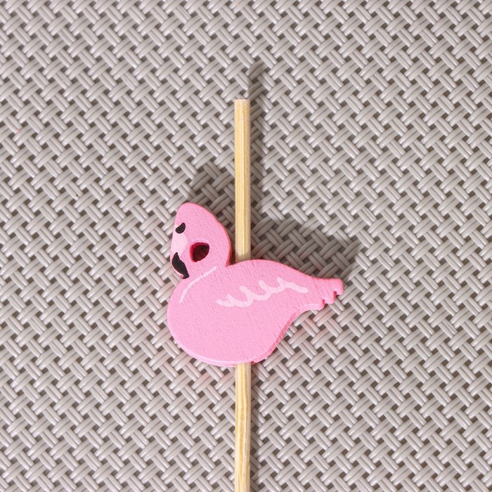 Шпажки Доляна «Розовый фламинго», 12 см, набор 25 шт Шпажки Доляна «Розовый фламинго», 12 см, набор 25 шт