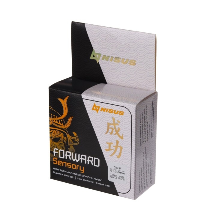 Леска NISUS FORWARD Sensory, диаметр 0.309 мм, тест 7.55 кг, 100 м, прозрачная Леска NISUS FORWARD Sensory, диаметр 0.309 мм, тест 7.55 кг, 100 м, прозрачная