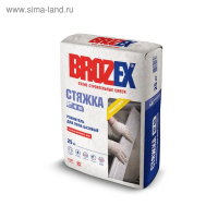 Ровнитель для пола Brozex "Стяжка М-200", 25 кг