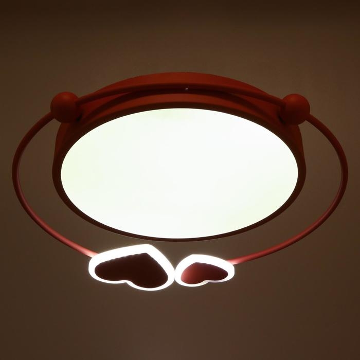 Светильник с ПДУ 1767/3 LED 50Вт 3000-6000К диммер розовый 48х54х6 см BayerLux