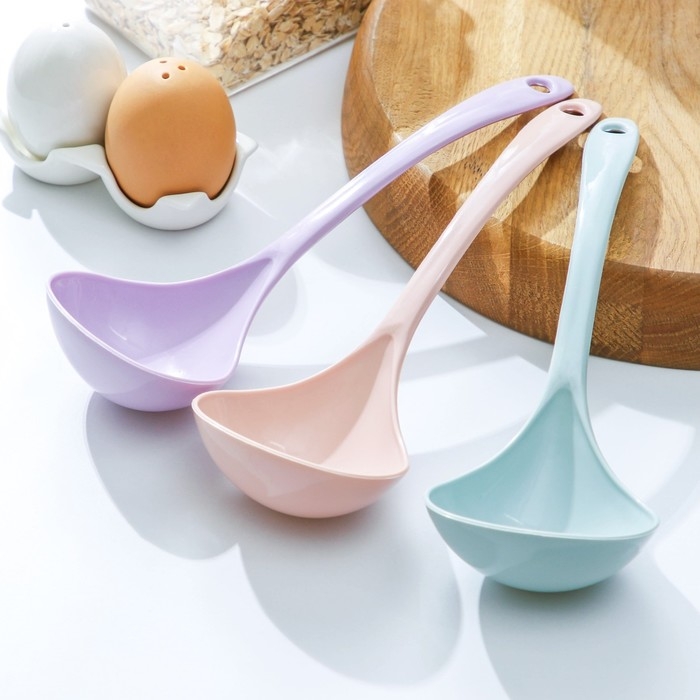 Половник пластиковый Доляна «Унция», 24×8×5 см, цвет МИКС Половник пластиковый Доляна «Унция», 24×8×5 см, цвет МИКС