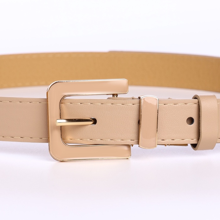 Ремень женский, ширина 2,3 см, пряжка металл, цвет бежевый Ремень женский, ширина 2,3 см, пряжка металл, цвет бежевый