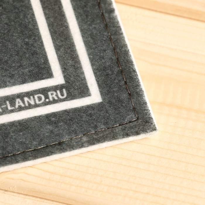 Коврик банный придверный с принтом Коврик банный придверный с принтом "В здоровом теле-здоровый дух"