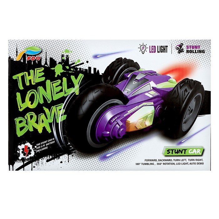 Перевёртыш радиоуправляемый «Трюкач», свет, цвет фиолетовый Перевёртыш радиоуправляемый «Трюкач», свет, цвет фиолетовый