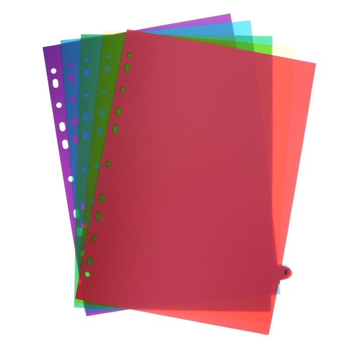 Разделитель листов A4 (245 x 305 мм), цветовой, алфавитный А-Я, 20 листов, Разделитель листов A4 (245 x 305 мм), цветовой, алфавитный А-Я, 20 листов, "deVENTE. Pastel" полипропилен 140 мкм, индивидуальная упаковка