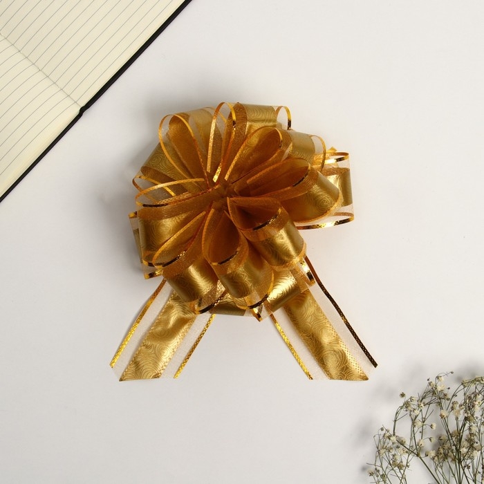 Бант-шар №5, золотые розы Бант-шар №5, золотые розы