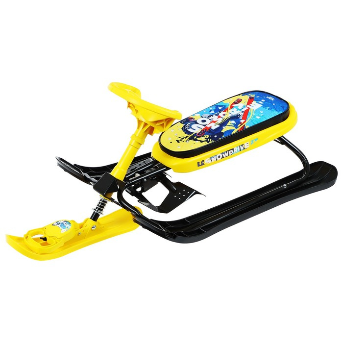 Снегокат «Ника-кросс Зимний спорт», СНК, цвет чёрный/жёлтый Снегокат «Ника-кросс Зимний спорт», СНК, цвет чёрный/жёлтый