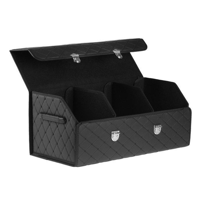 Органайзер кофр в багажник автомобиля, саквож 68×32×30 см, экокожа, с замком Органайзер кофр в багажник автомобиля, саквож 68×32×30 см, экокожа, с замком