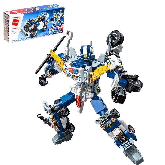 Конструктор Робот «Полицейский транспорт», 6 видов, МИКС Конструктор Робот «Полицейский транспорт», 6 видов, МИКС