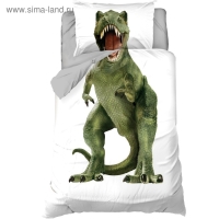 Постельное белье "Этель" 1,5 сп Green Dino 143х215 см, 150х214 см, 50х70 см -1 шт