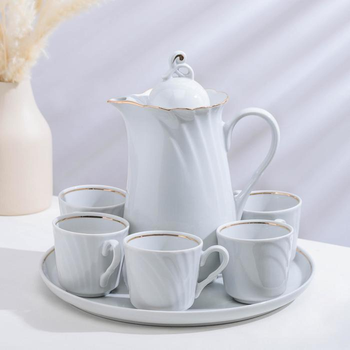 Набор питьевой фарфоровый «Бельё», 8 предметов Набор питьевой фарфоровый «Бельё», 8 предметов