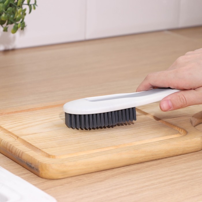 Щетка с ручкой Доляна, с дополнительной щёткой для узких мест, 19,6×5×3 см, щетина 1,6 см Щетка с ручкой Доляна, с дополнительной щёткой для узких мест, 19,6×5×3 см, щетина 1,6 см