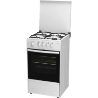 Плита Darina 1A GM441 007 W, газовая, 4 конфорки, 50 л, газовая духовка, белая