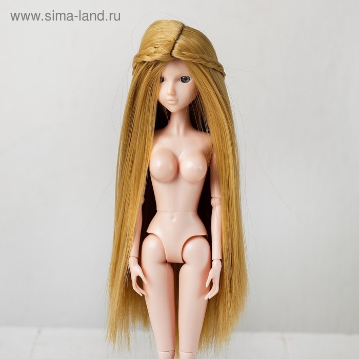 Волосы для кукол «Прямые с косичками» размер маленький, цвет 86