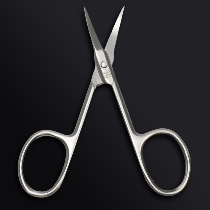 Ножницы маникюрные «Premium», загнутые, узкие, 9 см, на блистере, цвет серебристый Ножницы маникюрные «Premium», загнутые, узкие, 9 см, на блистере, цвет серебристый