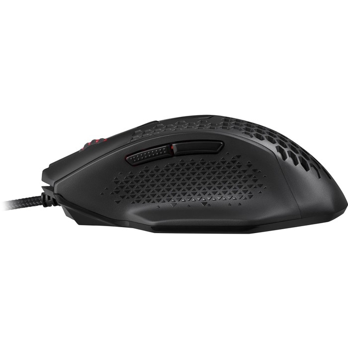 Мышь Redragon Bomber, игровая, проводная, подсветка, 12400 dpi, USB, чёрная