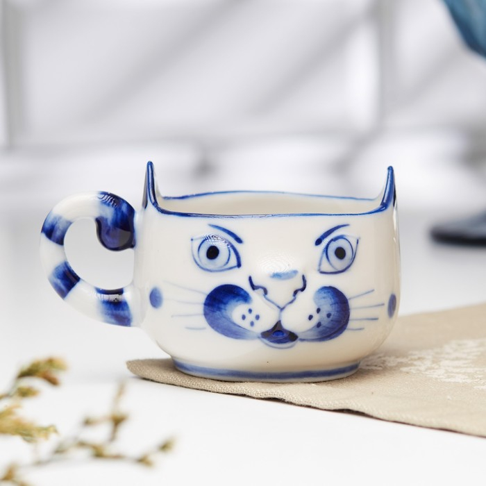 Чашка  Чашка "Кошка" , 11х8х6см, V-100мл