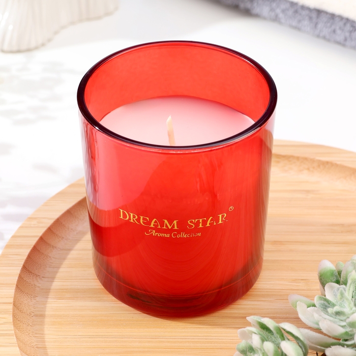 Свеча ароматическая в стакане  Свеча ароматическая в стакане "Dream Star", цветок страсти, 7х8 см
