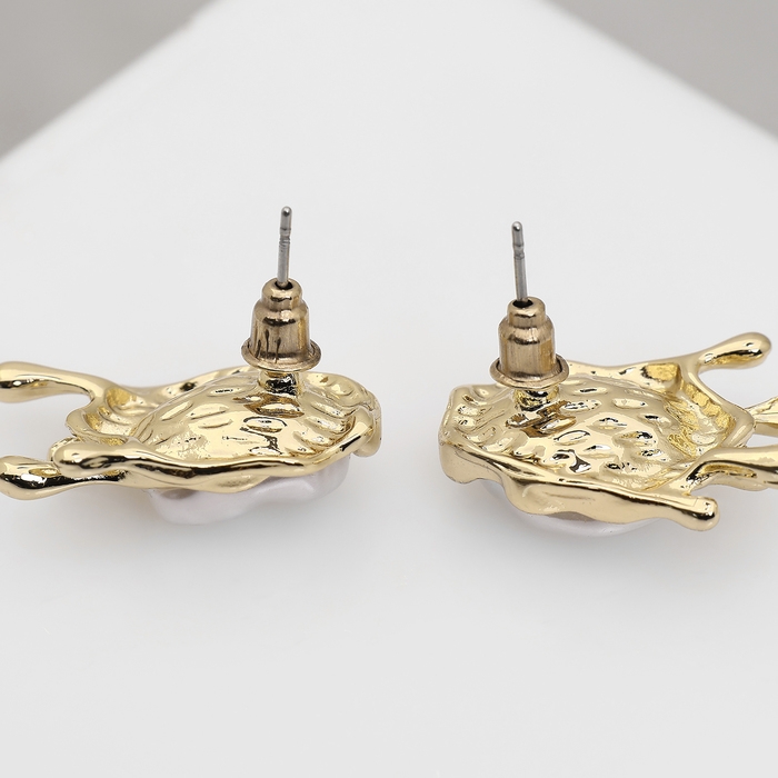 Серьги с жемчугом «Эксклюзив» таяние, цвет золото Серьги с жемчугом «Эксклюзив» таяние, цвет золото