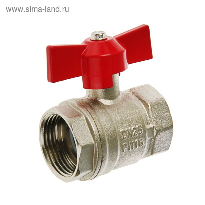 Кран шаровой Кран шаровой "СТМ" Оптима, внутренняя/внутренняя резьба 1", бабочка