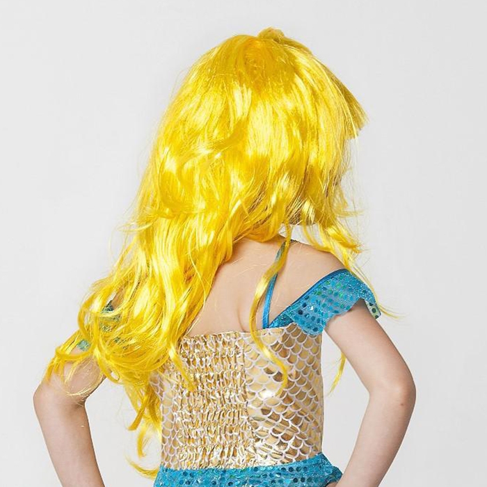 Парик русалки жёлтый, длина 60 см Парик русалки жёлтый, длина 60 см