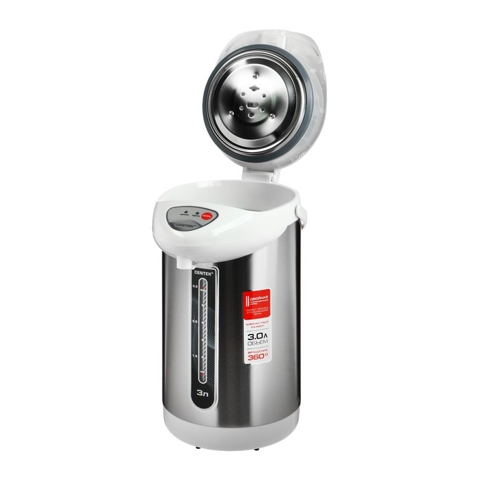 Термопот Centek CT-0080, 3 л, 600 Вт, белый Термопот Centek CT-0080, 3 л, 600 Вт, белый