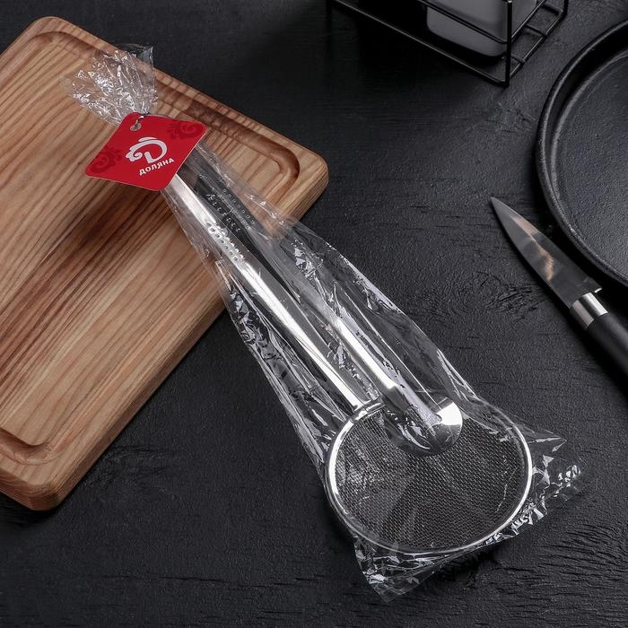 Щипцы - сито кухонные Доляна «Помощник», 28 см Щипцы - сито кухонные Доляна «Помощник», 28 см