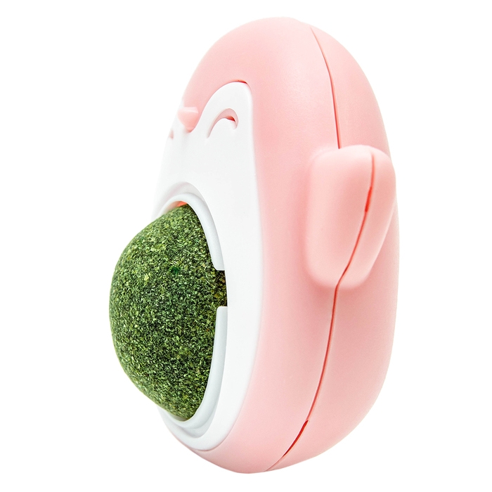 Игрушка для кошек с кошачьей мятой  Игрушка для кошек с кошачьей мятой "Пингвин", 6 см. розово-бежевая