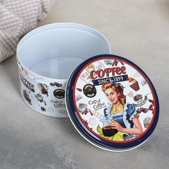 Набор банок для сыпучих продуктов Coffee, 20×9/16,5×8/13,5×7 см, 3 шт Набор банок для сыпучих продуктов Coffee, 20×9/16,5×8/13,5×7 см, 3 шт