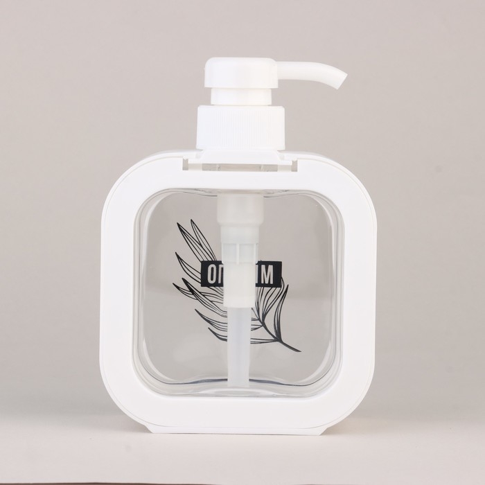 Дозатор для жидкого мыла «Эстетика», белый, 300 мл. Дозатор для жидкого мыла «Эстетика», белый, 300 мл.