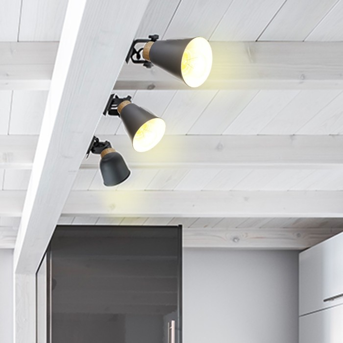 Спот  Спот "Конус малый" 1x40Вт E27 серый 10х15х11,5 см