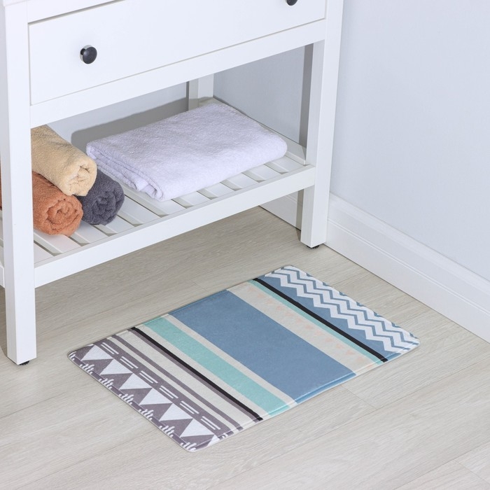 Коврик для ванной и туалета Доляна «Тера», 40×60 см Коврик для ванной и туалета Доляна «Тера», 40×60 см