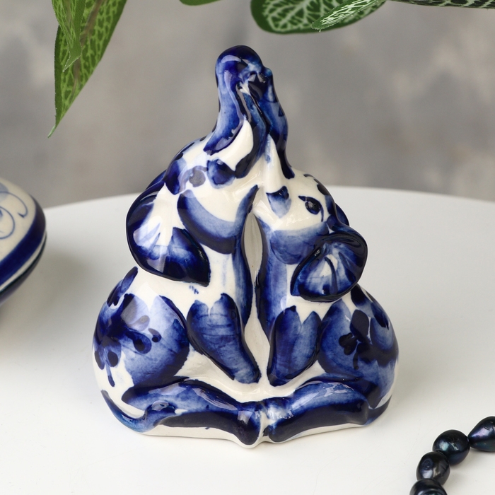 Сувенир «Парочка», гжель, 10х8.5 см Сувенир «Парочка», гжель, 10х8.5 см