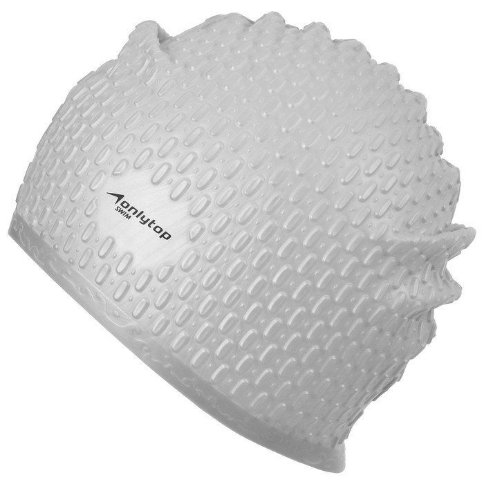 Шапочка для бассейна взрослая ONLYTOP Swim, силиконовая, обхват 54-60 см, цвета МИКС Шапочка для бассейна взрослая ONLYTOP Swim, силиконовая, обхват 54-60 см, цвета МИКС