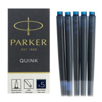 Набор картриджей для перьевой ручки Parker Cartridge Quink Z11, 5 штук, тёмно-синие чернила